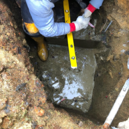 Construction d'un Mur de Soutènement en Blocs de Béton pour un Terrain en Pente Tourlaville